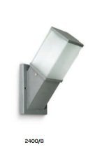 2400/B APLIQUE ALUMINIO CUADRADO OBLICUO E27